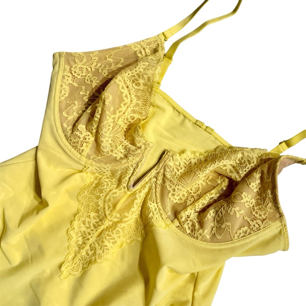 Popilush Yellow Bodysuit Shapewear XL NWT - Picture 3 of 13